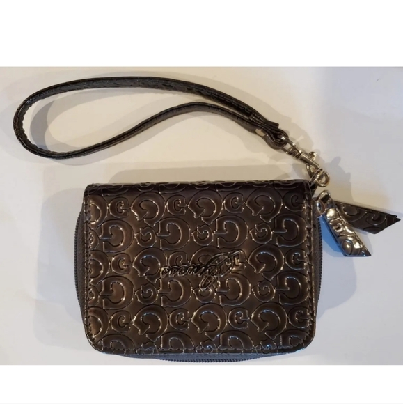 Guess Brown Wristlet Card Holder Wallet 5 X 4 - Picture 8 of 8